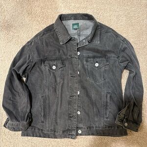 Faded Black Washed Denim Jacket
